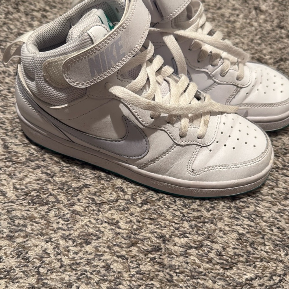 Nike Kids White High-Top Sneakers